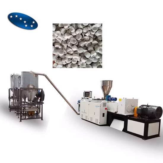 Waste Plastic Granules Making Soft PVC Cable Powder Granulator Recycling Pelletizing Machine