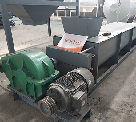 Gate 8-16t/H Crusher with Double Shaft Twin-Shaft Fertilizer Batch Mixer