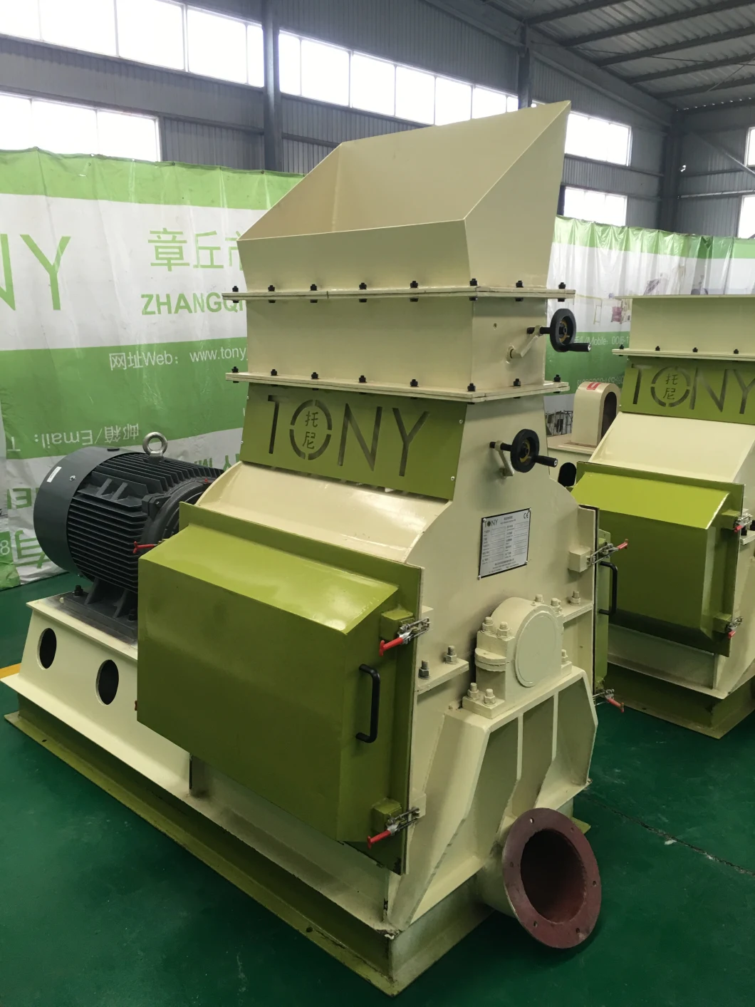 Single Shaft Wood/Bamboo Raft Crusher Wood Hammer Mill