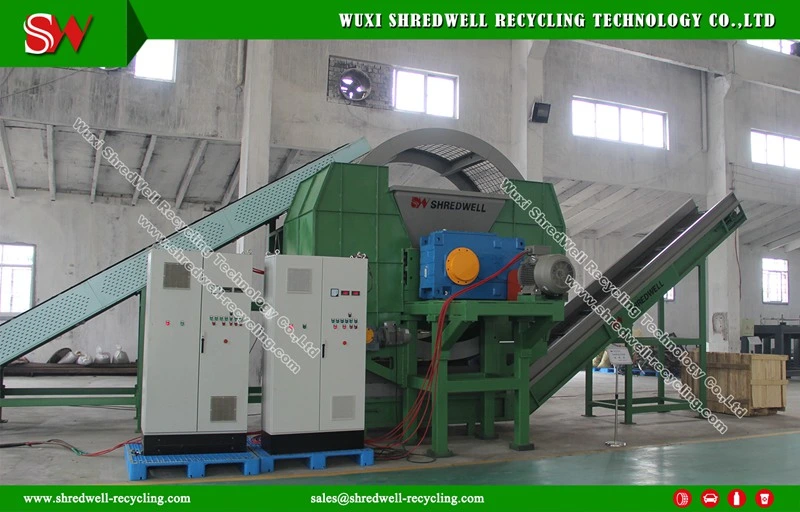 Double Shaft Crusher for Recycling Scrap/Used Wood Pallet