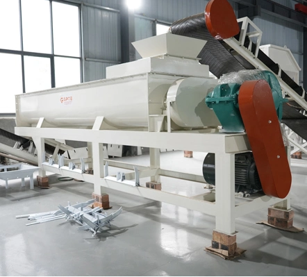 Gate 8-16t/H Crusher with Double Shaft Twin-Shaft Fertilizer Batch Mixer