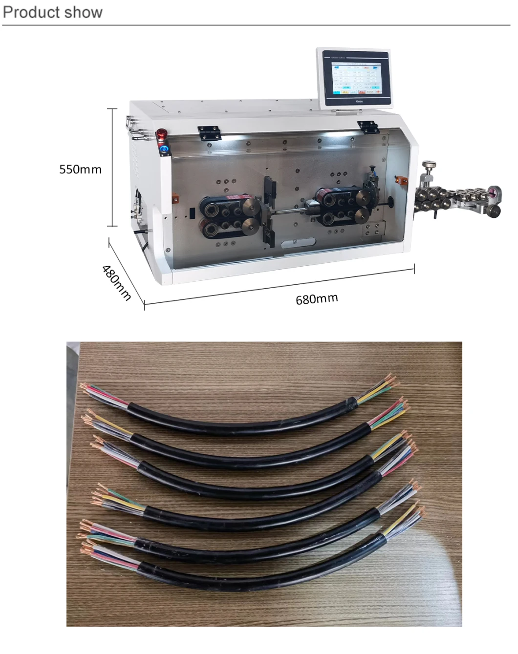 Full Automatic Wire Cutting Stripping Machine Cable Stripper Machine for Sheath Wire