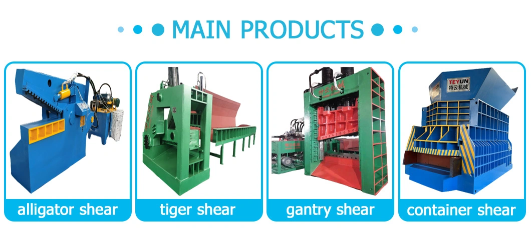 Hydraulic Scrap Metal Shear, Alligator Shear with The Feeding Box